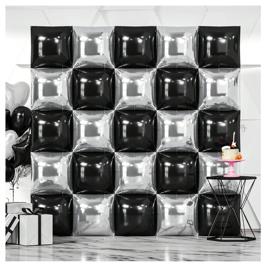 25PCS Balloons Wall Backdrop Double Sided Pearl Blue Balloons Arch Kit For Birthday Graduation Baby Shower Wedding Memorial Day Party Decorations